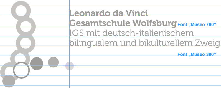 Leonardo Logo Konstruktion